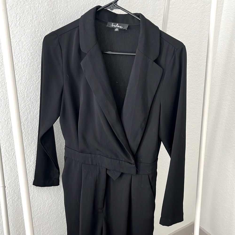 Lulus Black Long-sleeve Jumpsuit
